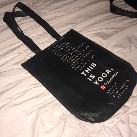 Lululemon this is YOGA reusable tote - Picture 1 of 4